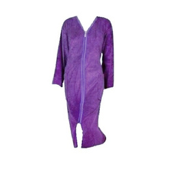 podomka szlafrok welur na zamek FIOLET 3XL-4XL (46-48)