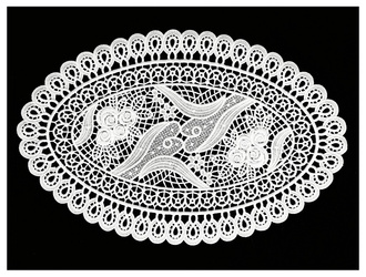 SERWETKA WIELKANOC NO 305 OV 30x45cm BIAŁA