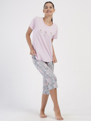 piżama damska piżama damska YOU IMAGINE róż/szary XXL/44