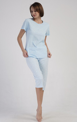 piżama damska KRÓLICZKI błękit/biały XL/42