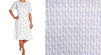 koszula nocna tradycyjna 06 LISTKI FIOLET 38/42