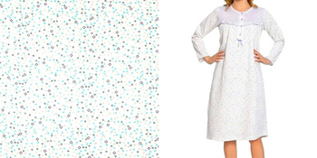 koszula nocna ocieplana 110 FALBANKA MIĘTA 42/44-54/56