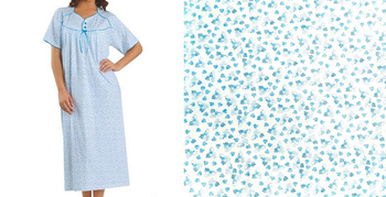 koszula nocna tradycyjna 134 LISTKI TURKUS 52/56