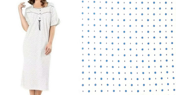 koszula nocna tradycyjna 133 KONICZYNY TURKUS 48/52