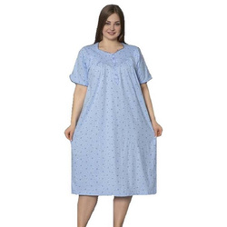 koszula nocna tradycyjna 833 PAISLEY BŁĘKIT 50/54