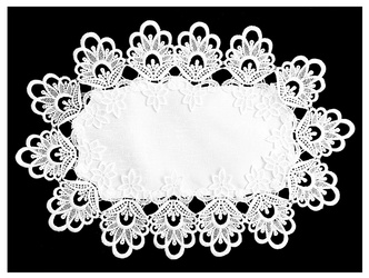 SERWETKA WIELKANOC ART 1088 OV 30x50cm BIAŁA