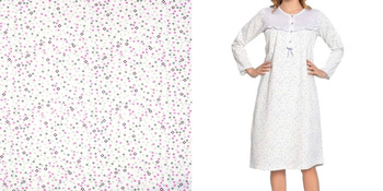 koszula nocna ocieplana 110 FALBANKA RÓŻ  42/44-54/56