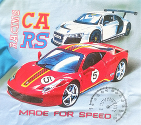 piżamka chłopięca dł.ręk. błękit 104 cm - AUTKA