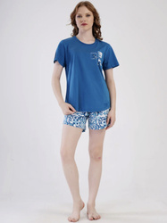 piżama damska MINIMAL morski/biały 2XL-3XL (48-50)