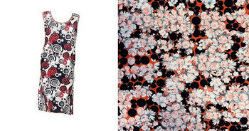 sukienka podomka KWIATOWE BAŃKI XL-4XL