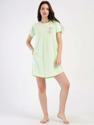 koszula nocna tunika LIMONKA ZŁOTA PIWONIA 2XL-4XL (48-52)