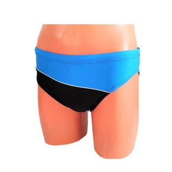 kąpielówki slipy męskie CZARNE/TURKUS S-3XL