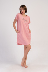 koszula nocna tunika PUDER RÓŻ WAŻKA 4XL/52