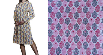 koszula nocna tradycyjna 008T PIÓRKA FUKSJA/RÓŻ 38/42