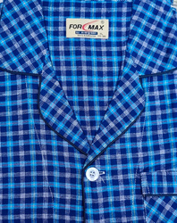 piżama męska rozpinana KRATKA TURKUS/GRANAT M-3XL