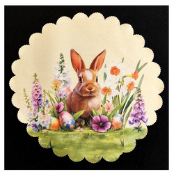 SERWETKA WIELKANOC LCY0266 RD 35cm ECRU