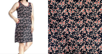 sukienka podomka KWIAT JABŁONI MARINE XL-4XL