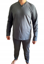 piżama męska ADAM - POPIEL M-XXL