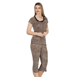 piżama damska z wiskozy 14345 PANTERKA 2XL-5XL
