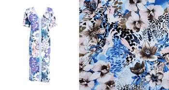 podomka szlafrok na zamek LILIE I CĘTKI 4XL/48