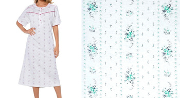 koszula nocna tradycyjna 132 KWIATKI MIĘTA 52/56