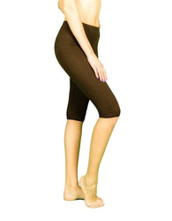 getry legginsy bawełniane rybaczki BRĄZ XS/S-3XL