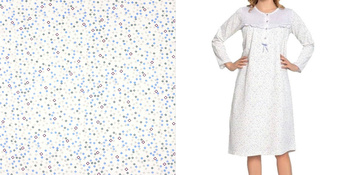 koszula nocna ocieplana 110 FALBANKA BŁĘKIT 42/44-54/56