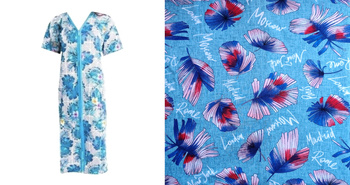 podomka szlafrok na zamek ZIELONE PIÓRA 3XL-5XL (46-50)