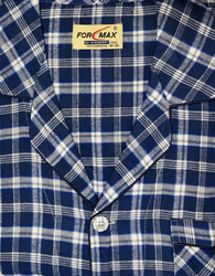 piżama męska rozpinana KRATKA GRANAT/BIAŁY M-3XL