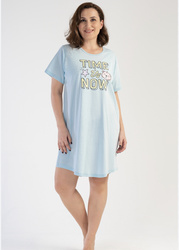 koszula nocna tunika JASNY BŁĘKIT TIME IS NOW 1XL/46