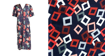 podomka szlafrok na zamek KWADRATY 8XL/56